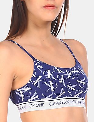 Calvin Klein Women's Animal Cotton Unlined Bralette, Multi, X-Small at   Women's Clothing store