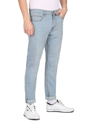 Flying Machine Stone Washed Slim Tapered Fit Jeans