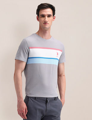 U S Polo Assn Slim Fit Horizontal Striped T-Shirt