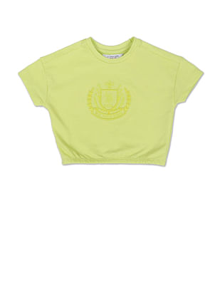 U S Polo Assn Kids Embroidered Crest Coordinate T-Shirt