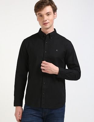 Calvin Klein Jeans Mens Black Regular Shirt