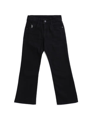 Buy Polo Kids Boys Bootcut fit Black Jeans