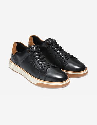 Buy Cole Haan Black Grand Crosscourt Crafted Sneakers - NNNOW.com
