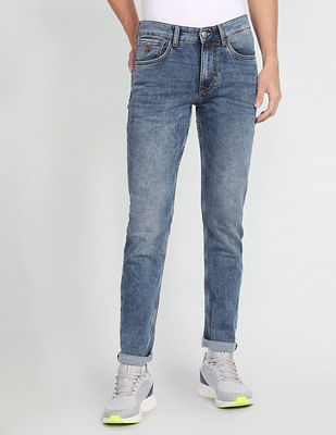 U S Polo Assn Denim Co Rinsed Mid Rise Jeans