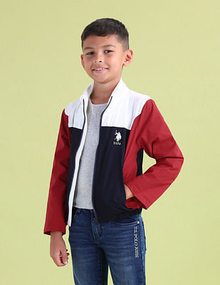 U S Polo Assn Kids Boys Colourblocked Casual Jacket