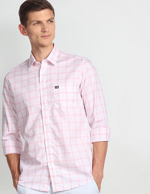 Arrow Sports Tartan Check Cotton Casual Shirt