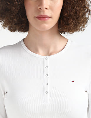 milly-3gorページ Buy Tommy Hilfiger Crop Henley Long Sleeve Top - NNNOW.com