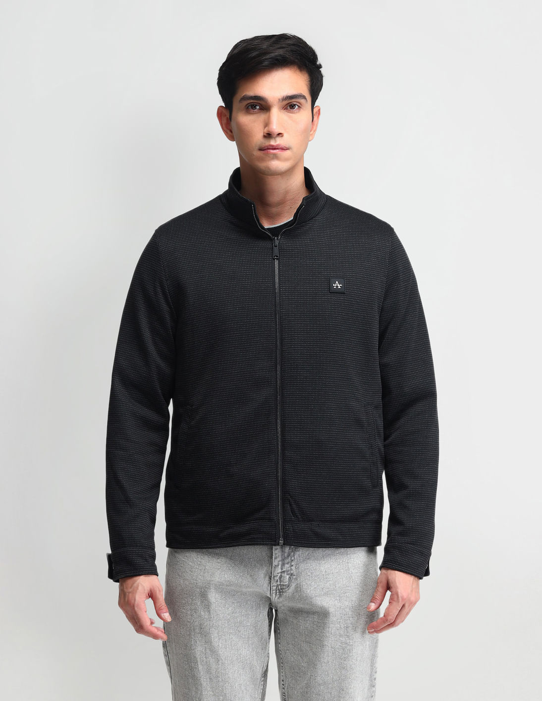 Buy Arrow Sport Solid Regular Fit Reversible Jacket - NNNOW.com