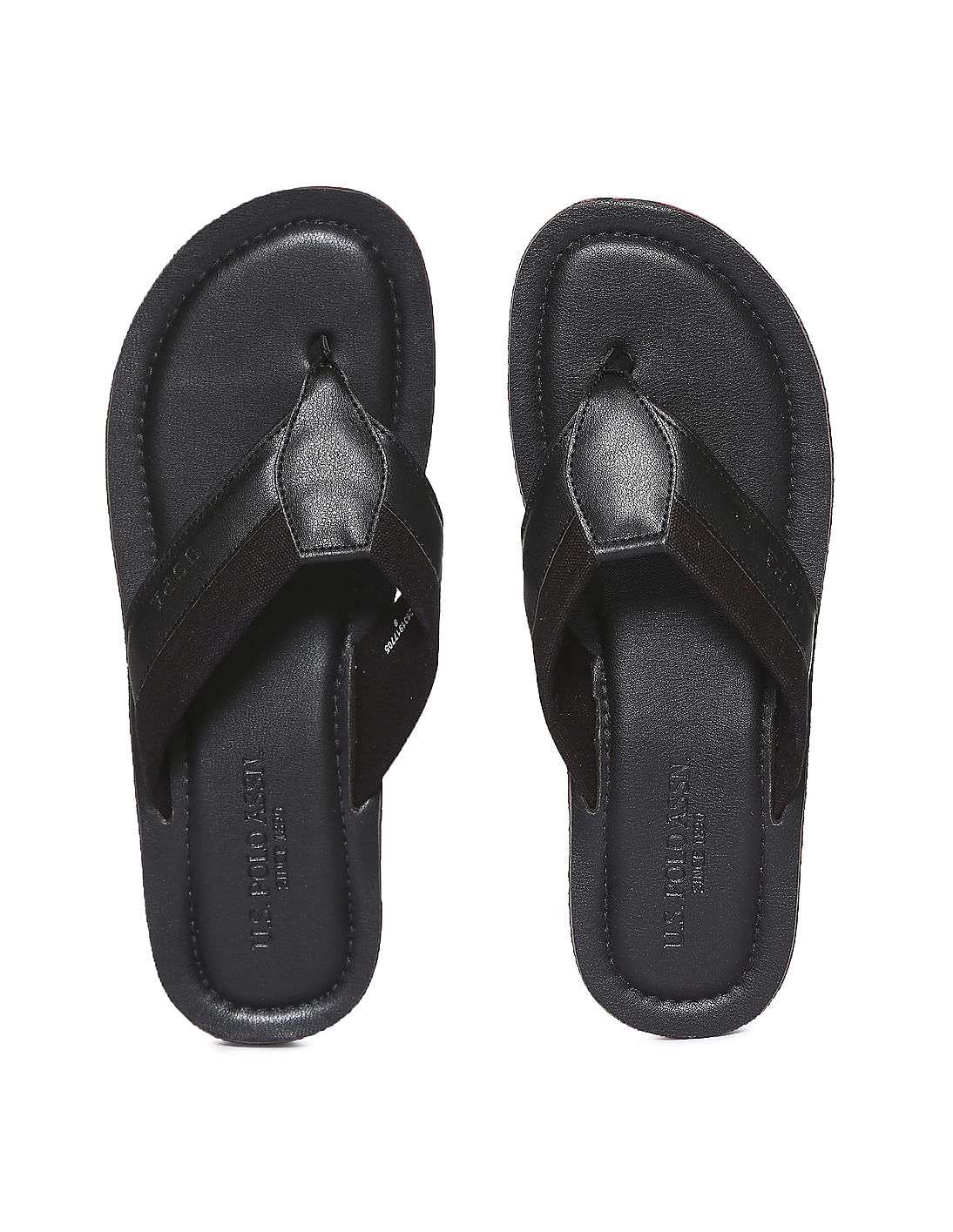 Buy U.S. Polo Assn. Panelled V-Strap Murray Flip Flops - NNNOW.com