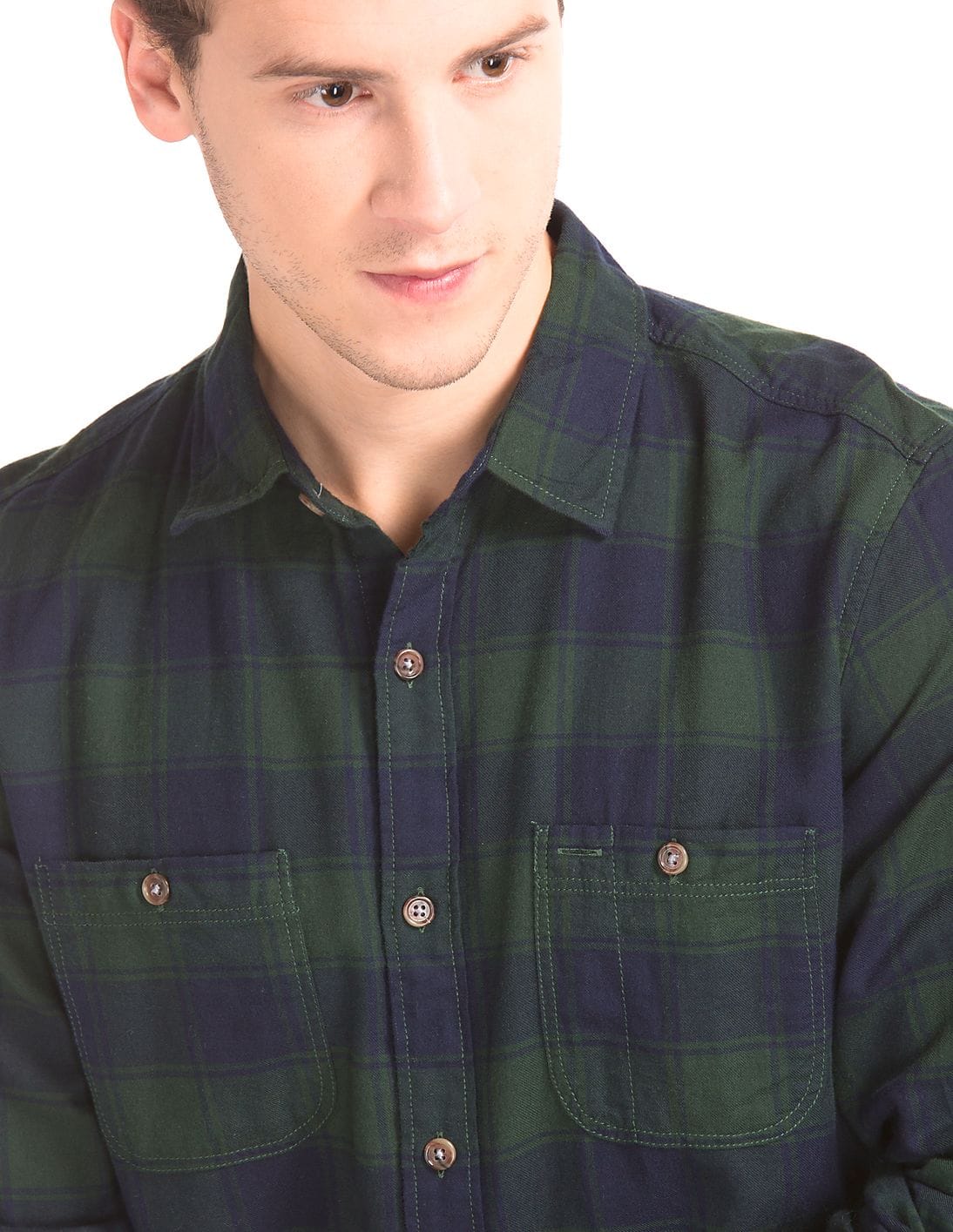 Buy GAP Men Men Green Buffalo Check Flannel Shirt - NNNOW.com Buy GAP Men Men Green Buffalo Check Flannel Shirt - NNNOW.com