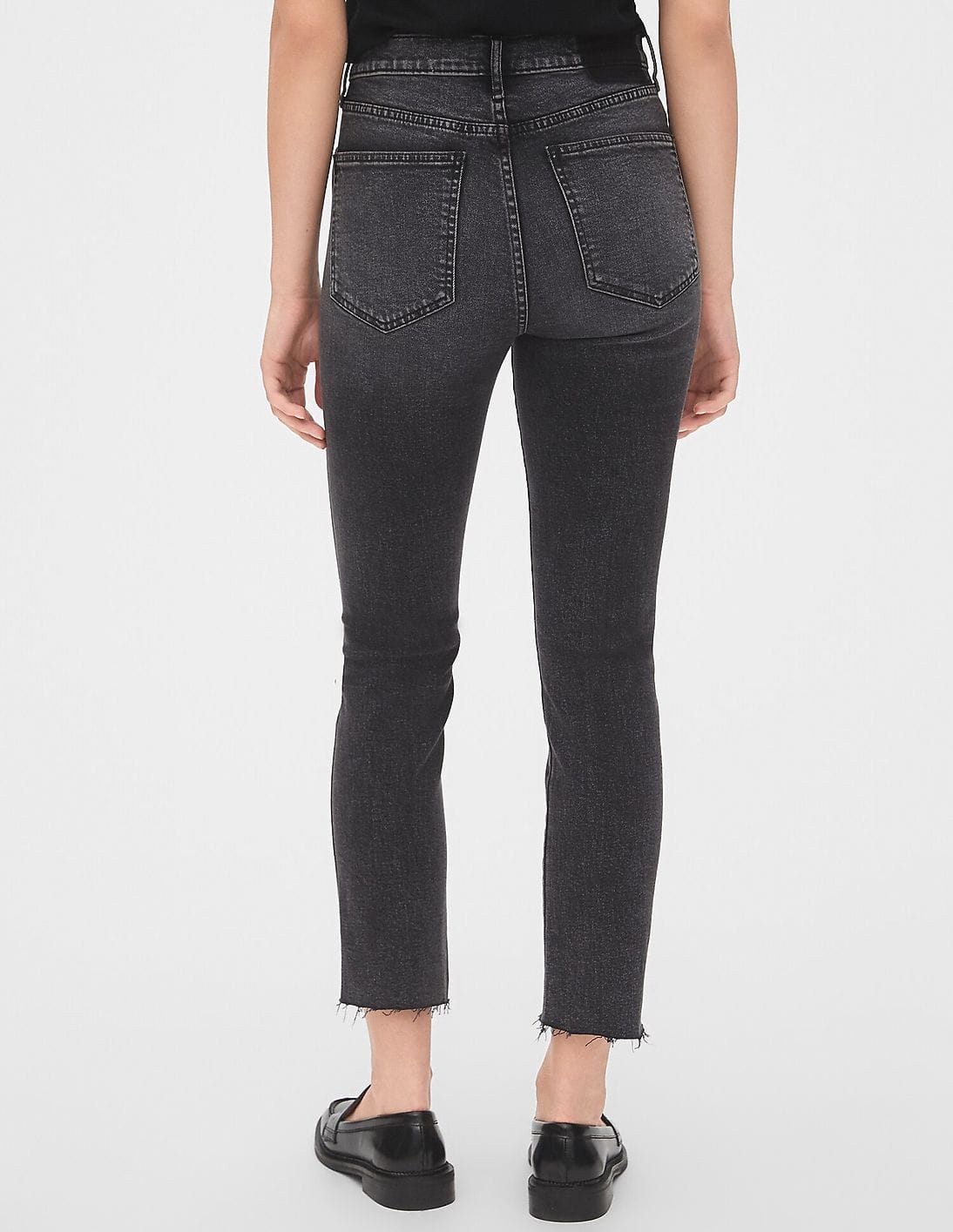 cigarette jeans black Buy GAP Women Black High Rise Cigarette Jeans With Secret Smoothing Pockets