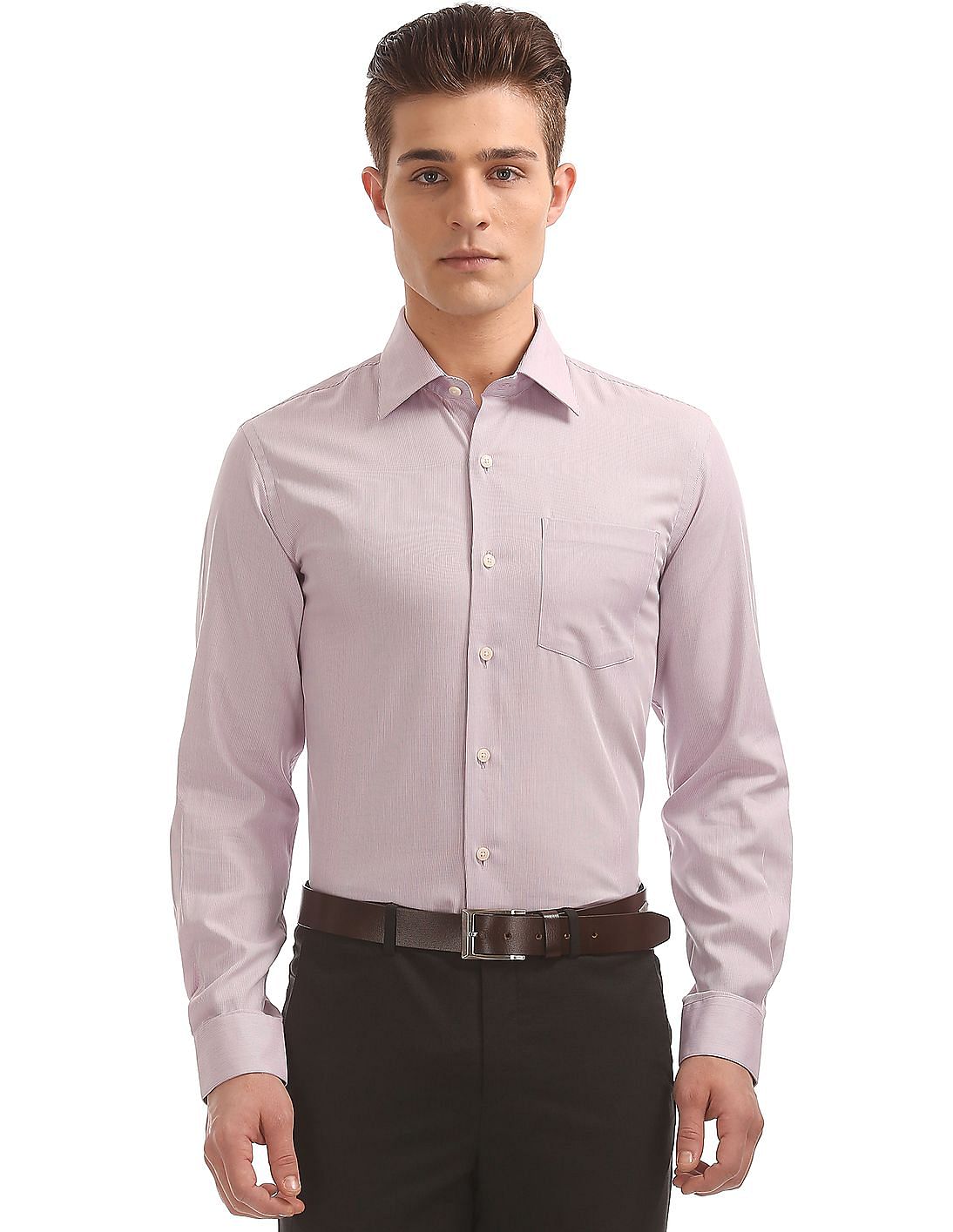 Buy Arrow Slim Fit Wrinkle Resistant Shirt - NNNOW.com