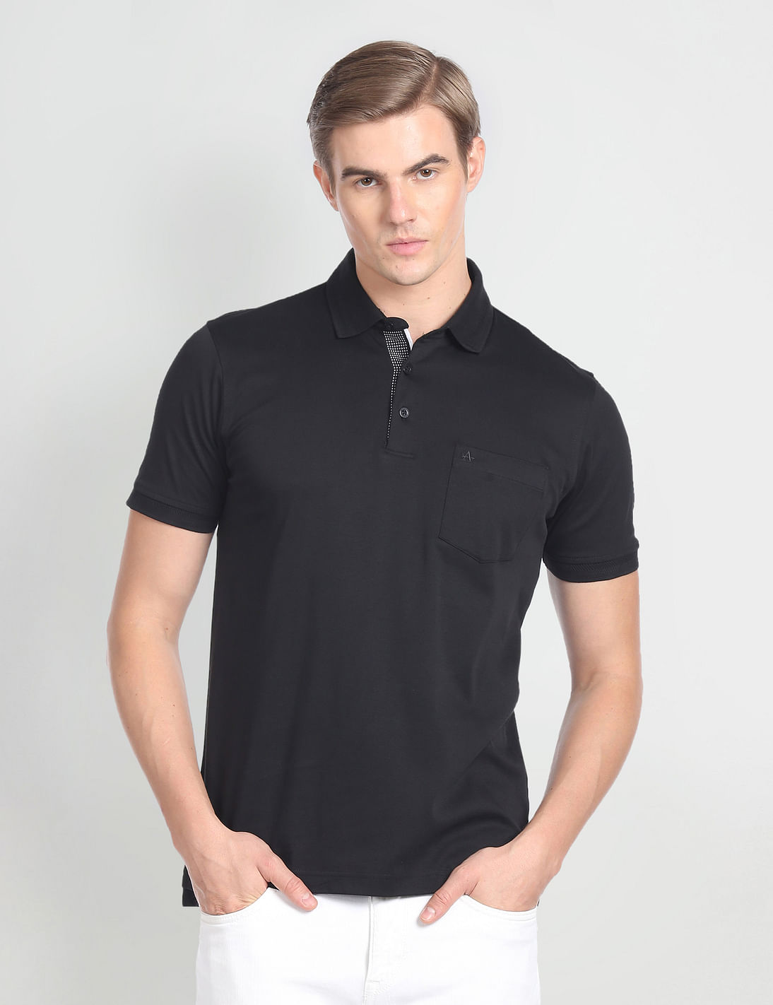 Buy Arrow Solid Cotton Polo Shirt - NNNOW.com