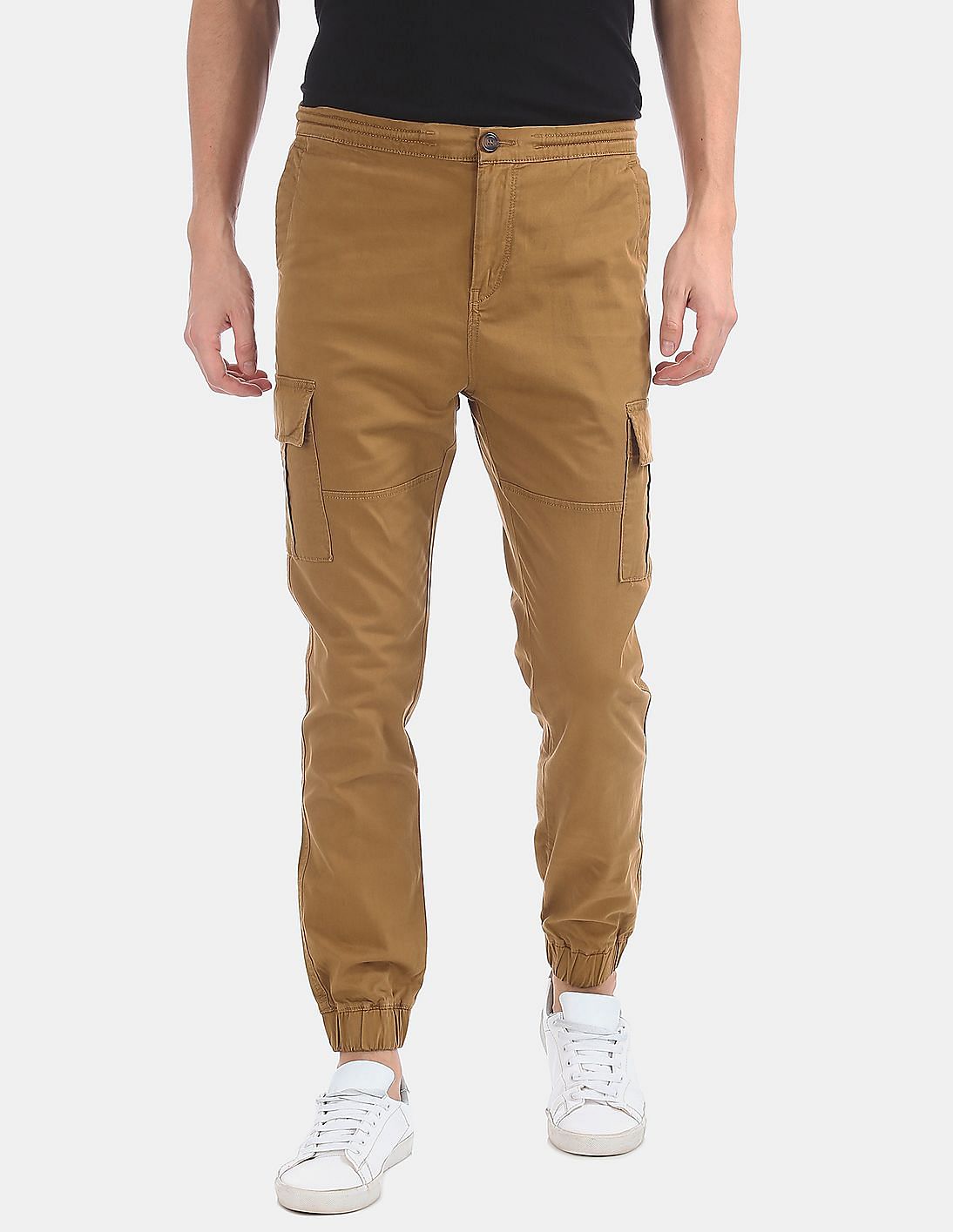 Buy Aeropostale Brown Panelled Cargo Joggers - NNNOW.com