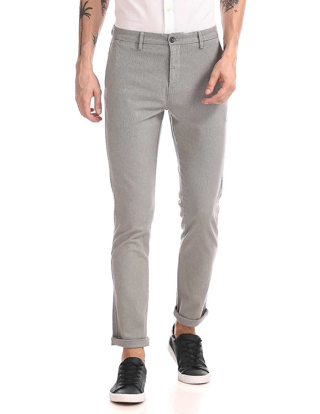 Buy U.S. Polo Assn. Denver Slim Fit Patterned Trousers - NNNOW.com