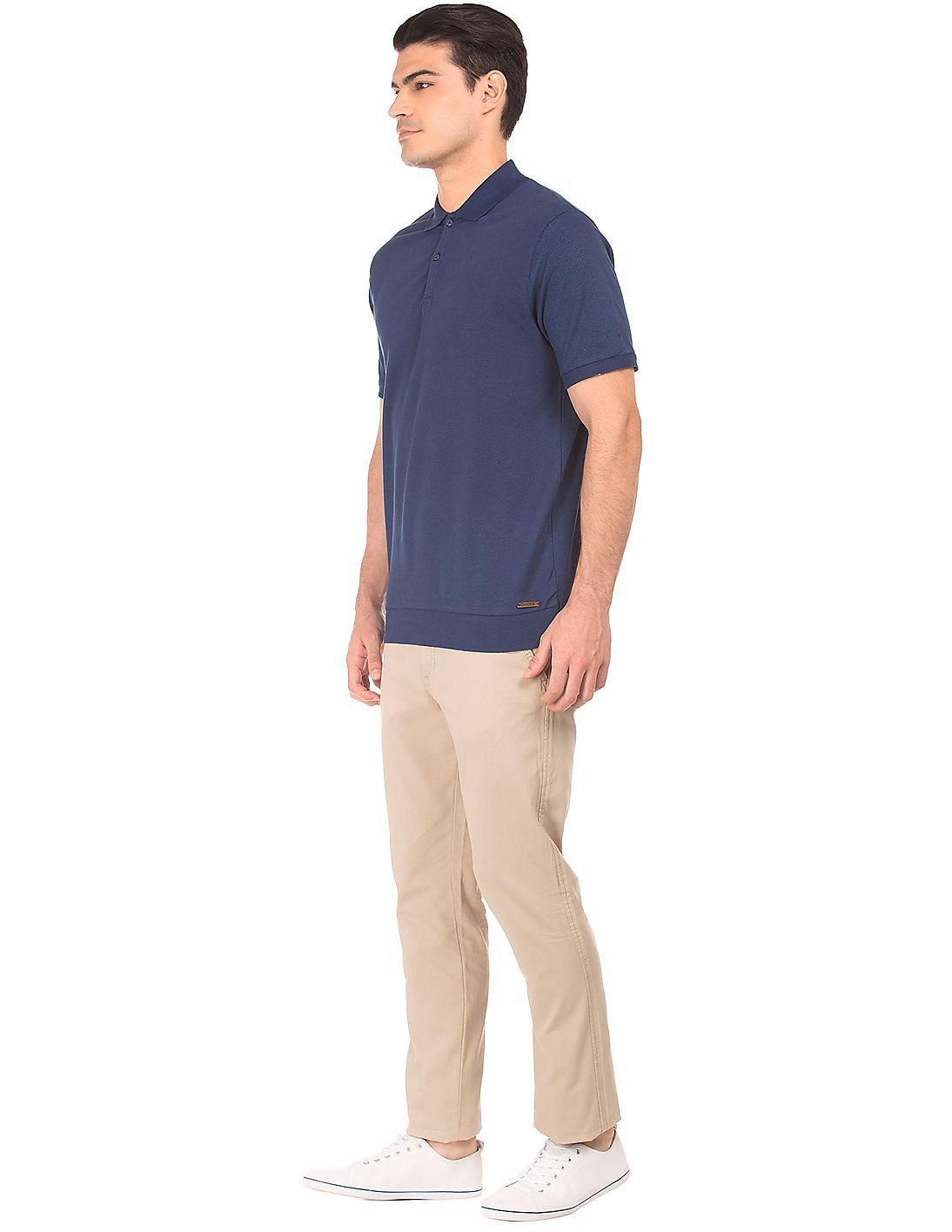 Ruggers Casual Trousers  Buy Ruggers Men Khaki Mid Rise Solid Smart Casual  Trousers Online  Nykaa Fashion