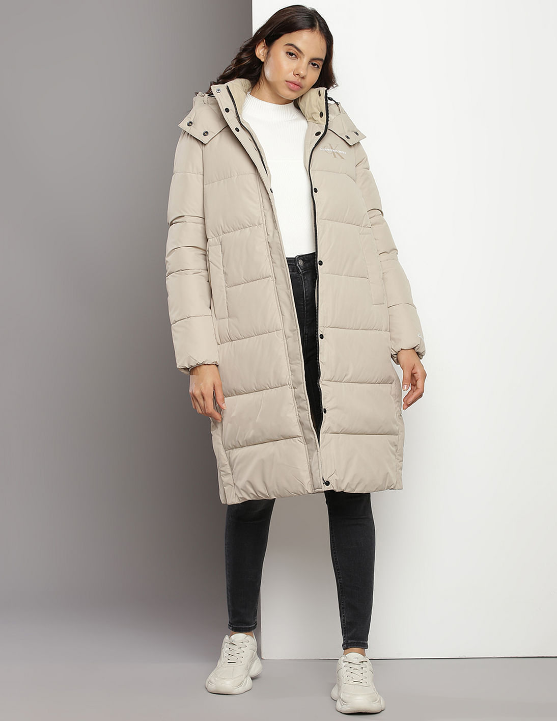 Faux fur best sale coat calvin klein