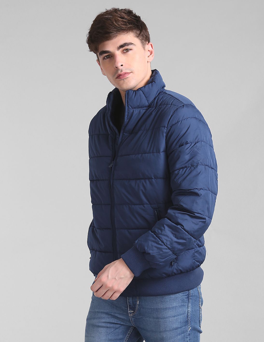 Buy GAP Men Men Blue Full Sleeve Padded Jacket - NNNOW.com