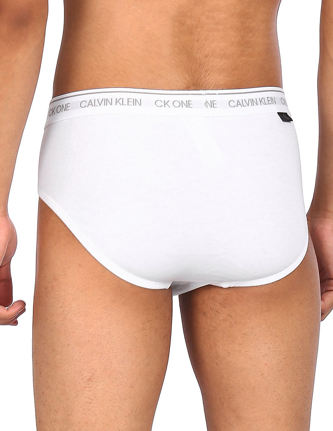 Buy Calvin Klein Underwear Men White Elasticized Waistband Solid