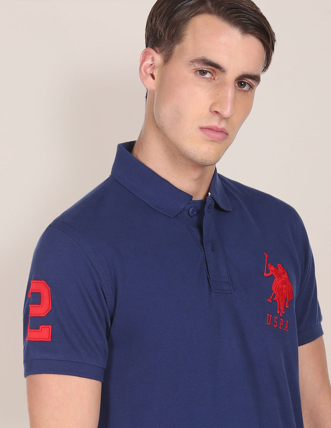 Buy Us Polo Assn Compact Cotton Logo Polo Shirt