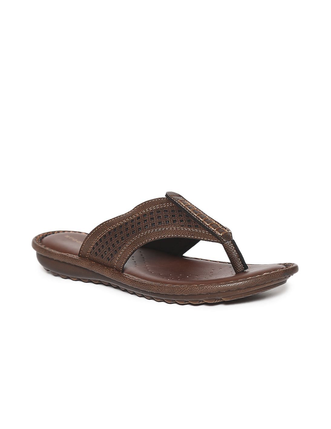 Buy Ruggers Brown Broad Laser Cut Strap Sandals - NNNOW.com