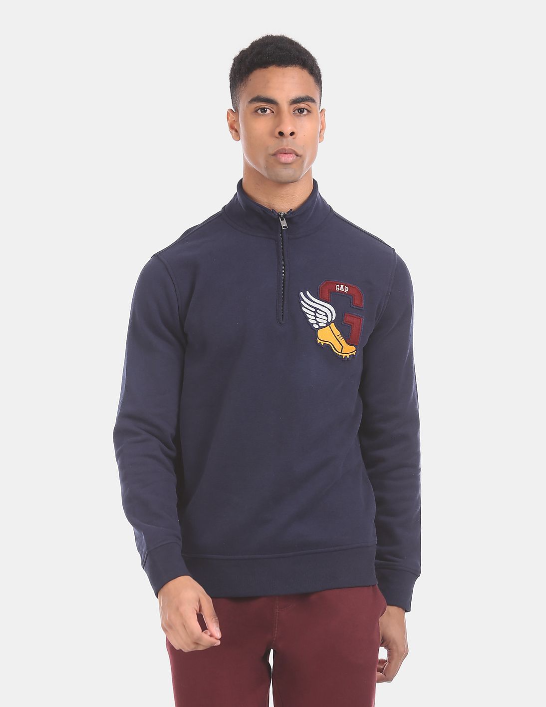 メンズウェア SQUARE LOGO MOCK NECK SHIRTS 6.jpg