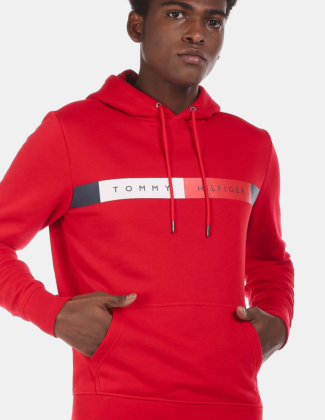 red hilfiger hoodie