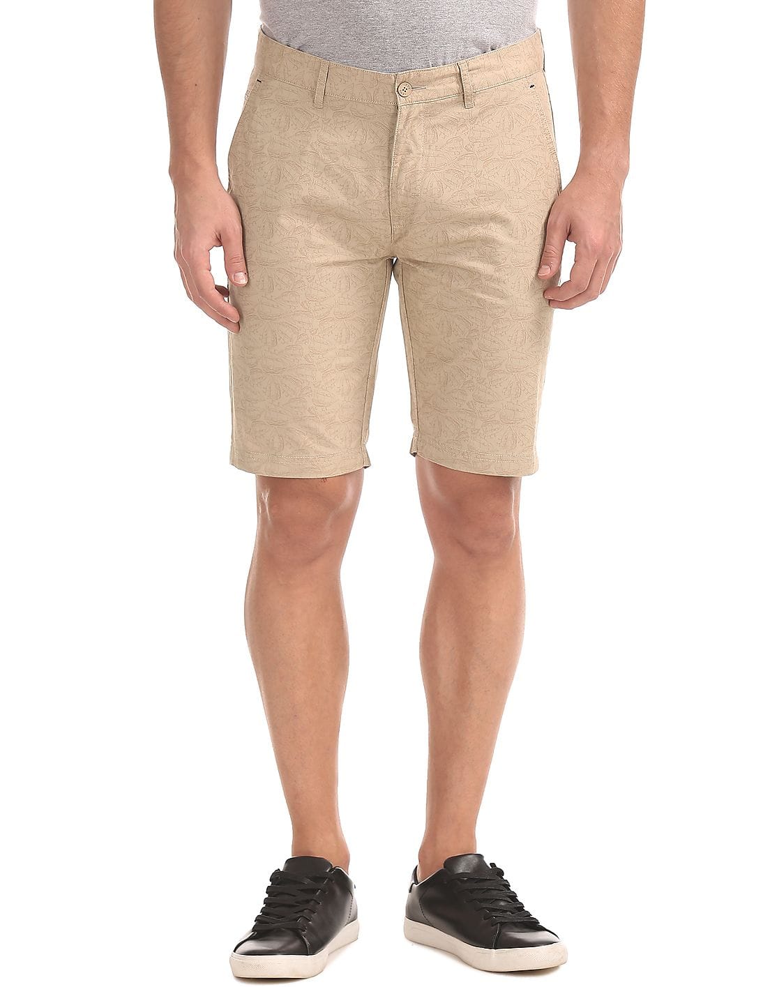 Buy Izod Men Printed Slim Fit Chino Shorts