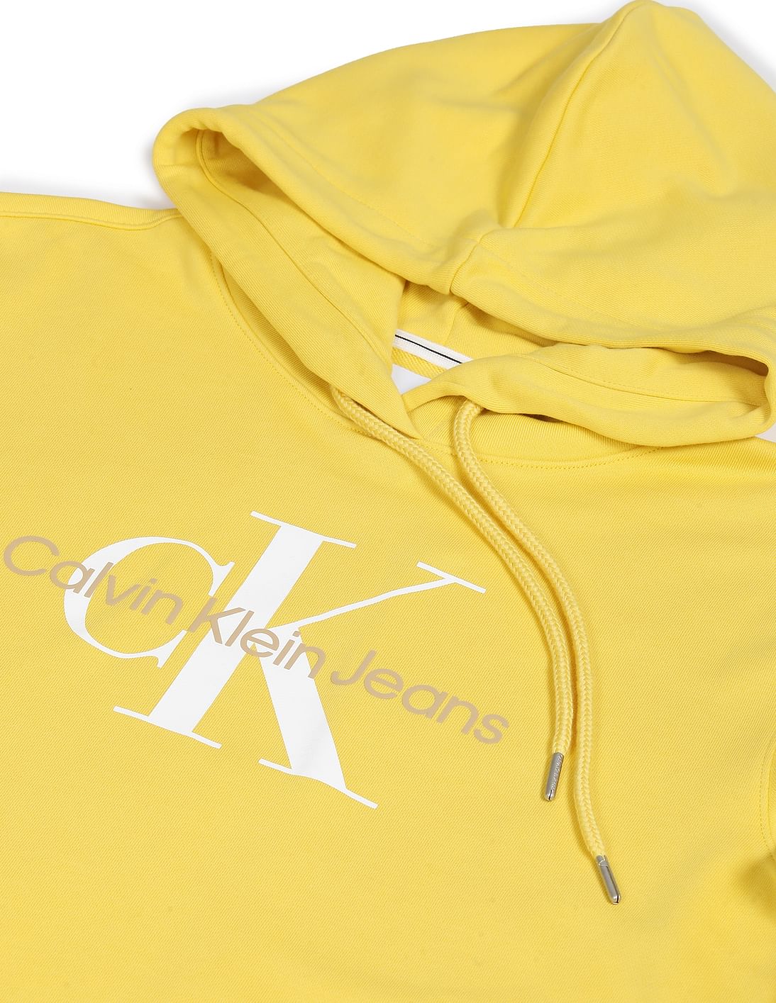 Calvin klein hoodie yellow hotsell