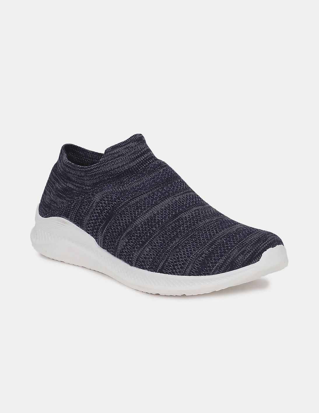 Buy Ruggers by Unlimited Men Navy Heathered Knit Slip On Shoes - NNNOW.com