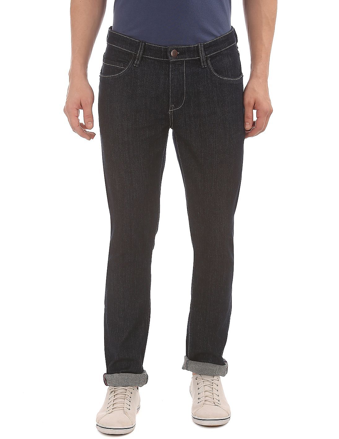 Buy Arrow Blue Jeans Company Slim Fit Dark Wash Jeans - NNNOW.com