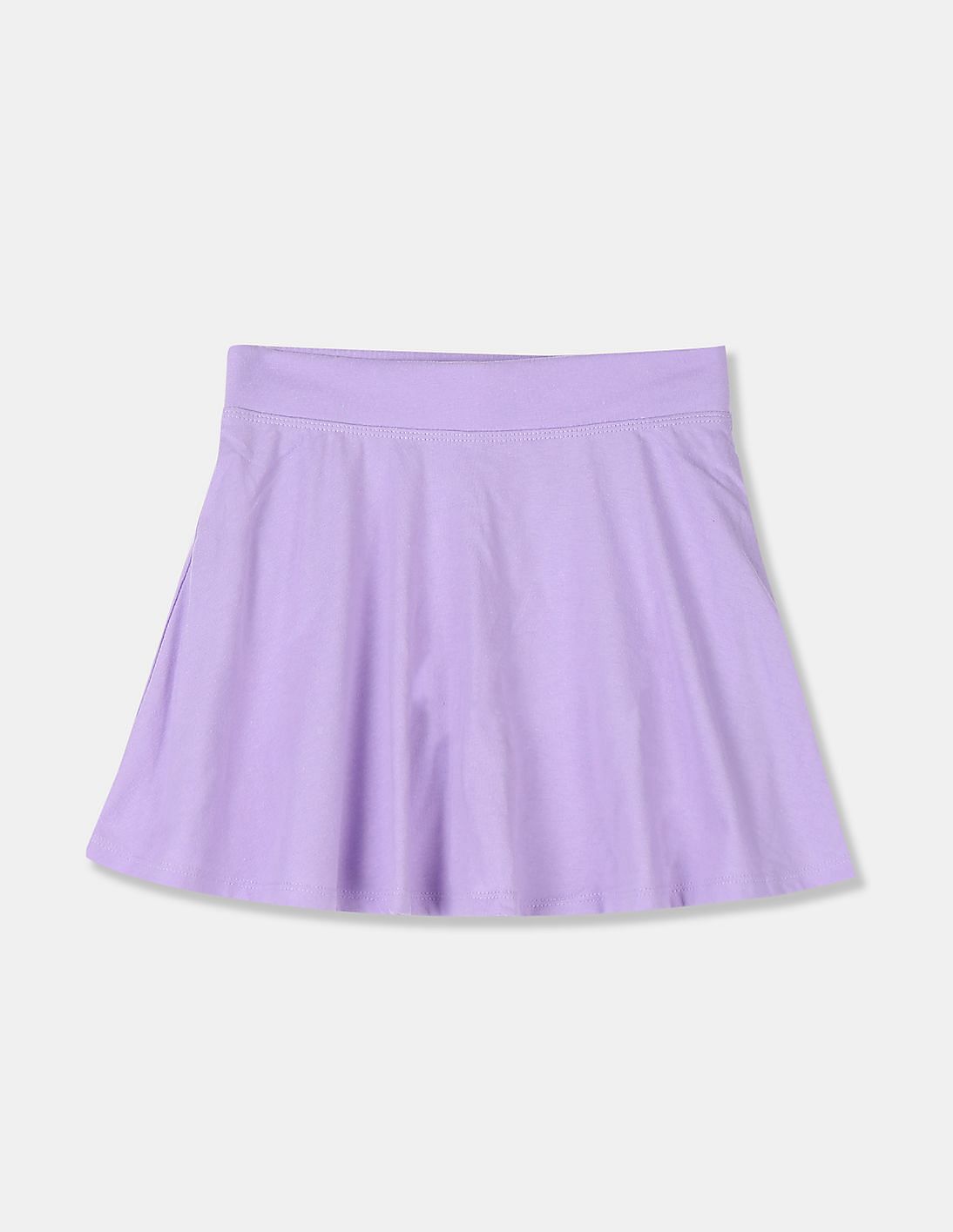 Buy The Children's Place Girls Girls Purple Solid Flared Skort - NNNOW.com