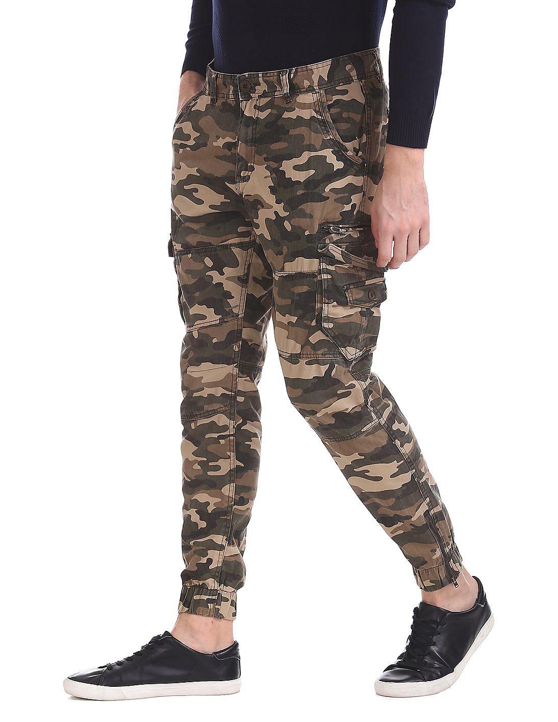 Site Harrier Camouflage Mens Multipocket trousers W34 L32  DIY at BQ