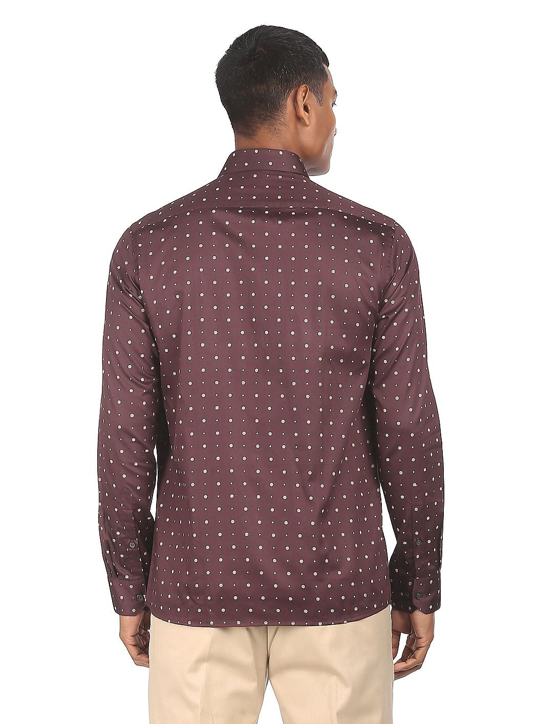 Black floral jacquard shirt – Couture Designer European Clothing