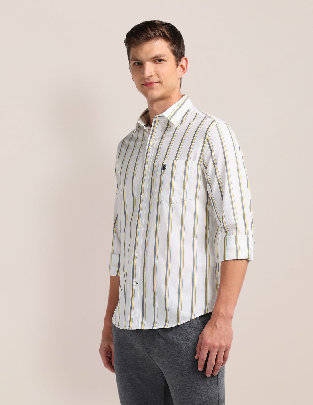 6(ROKU)｜COTTON STRIPE BACK OPEN SHIRT 6(ROKU)COTTON STRIPE BACK OPEN SHIRT 6(ROKU)｜COTTON STRIPE BACK