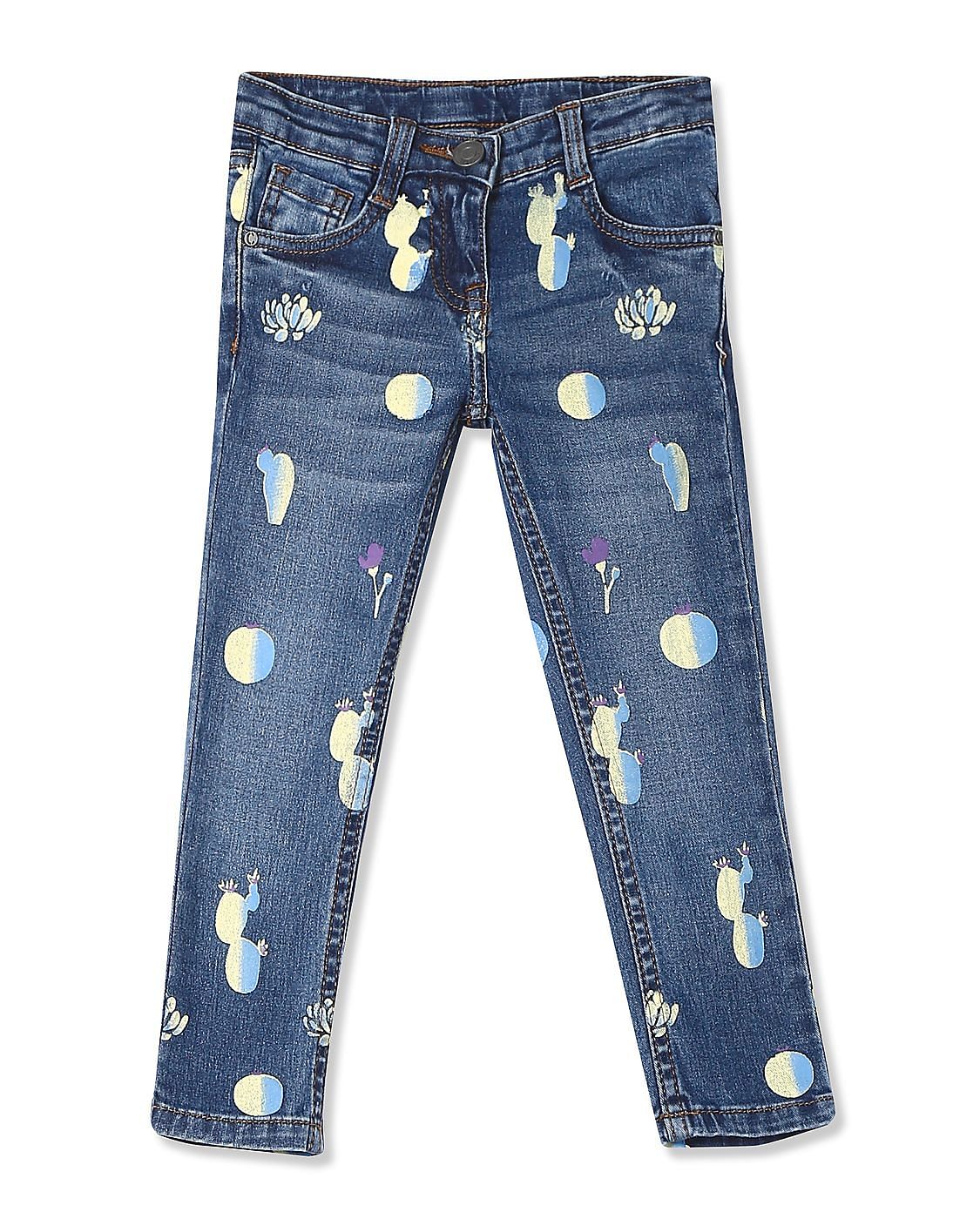printed jeans online