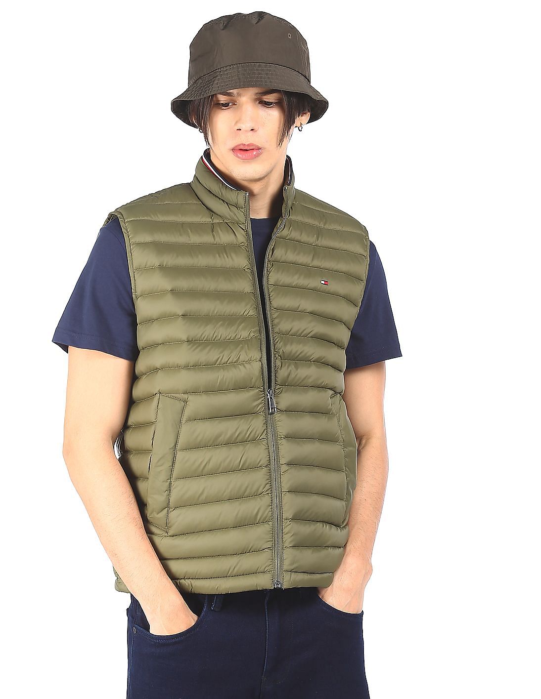 tommy hilfiger green vest