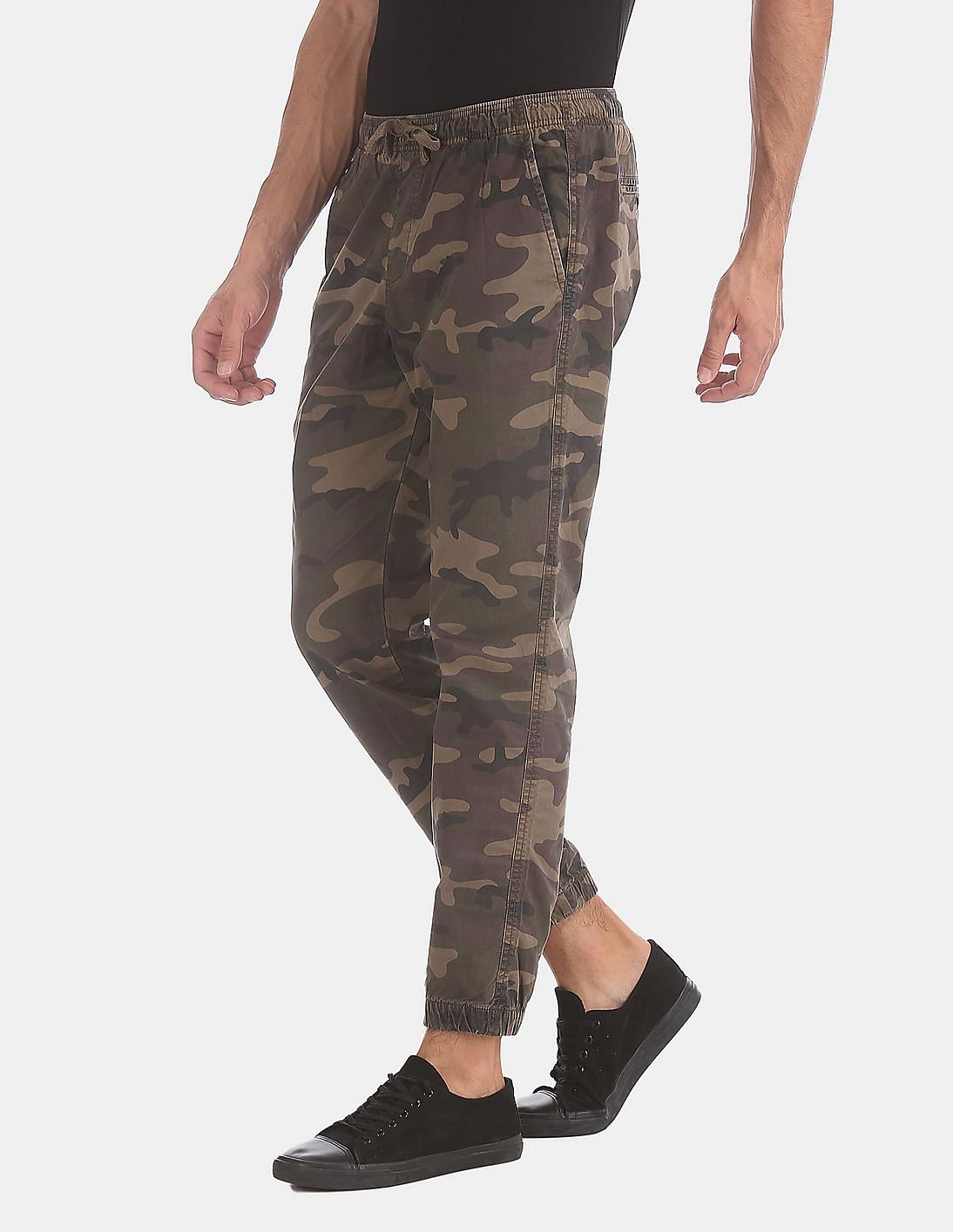 twill joggers with gapflex