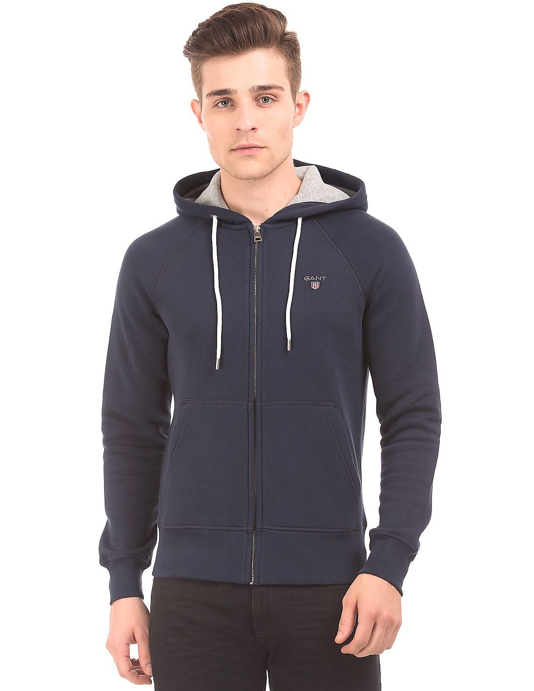 Buy Gant Men Regular Fit Hooded Sweatshirt - NNNOW.com