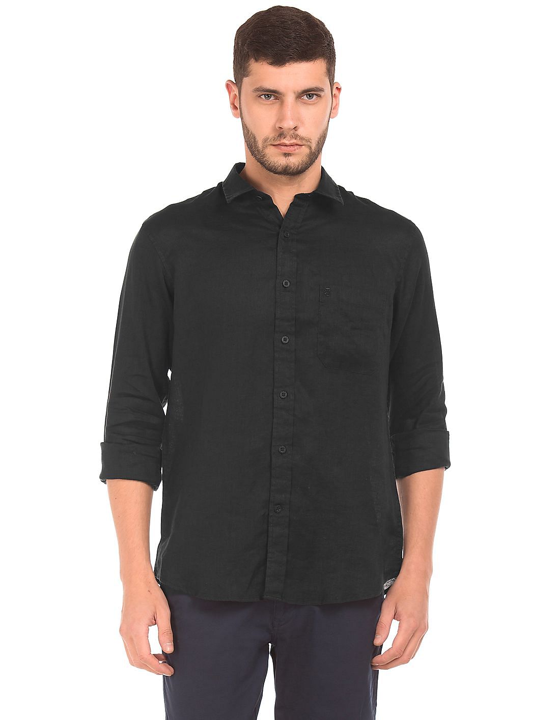 bare leisure linen cotton shirts