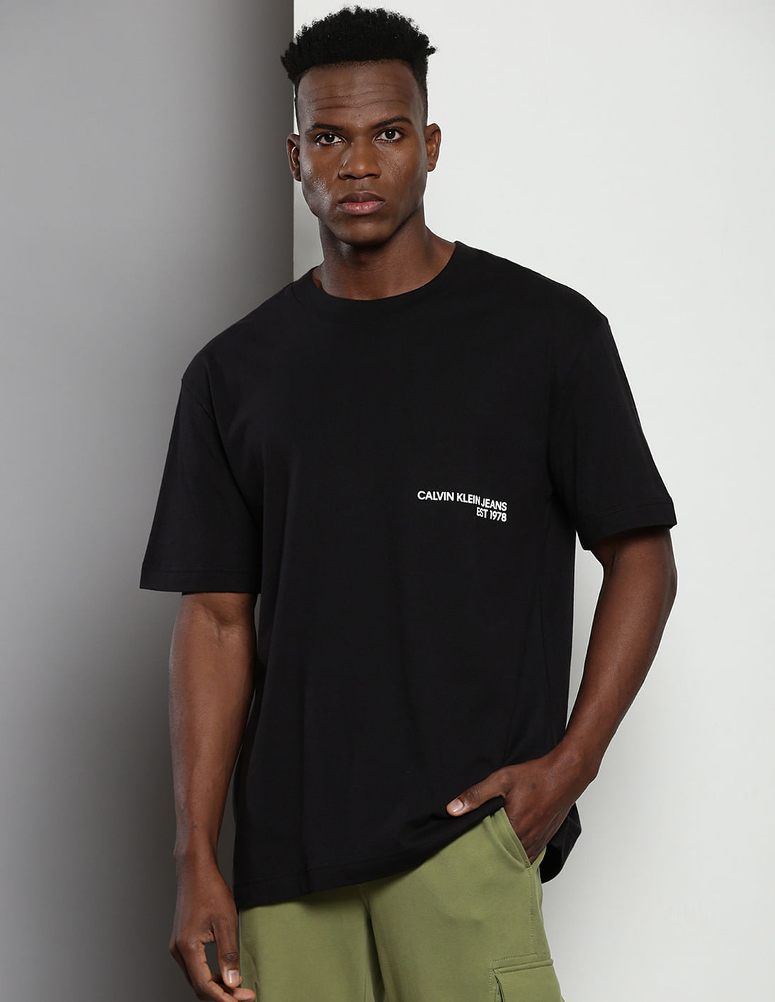 Buy Calvin Klein Spray Print Relaxed Fit T-Shirt - NNNOW.com