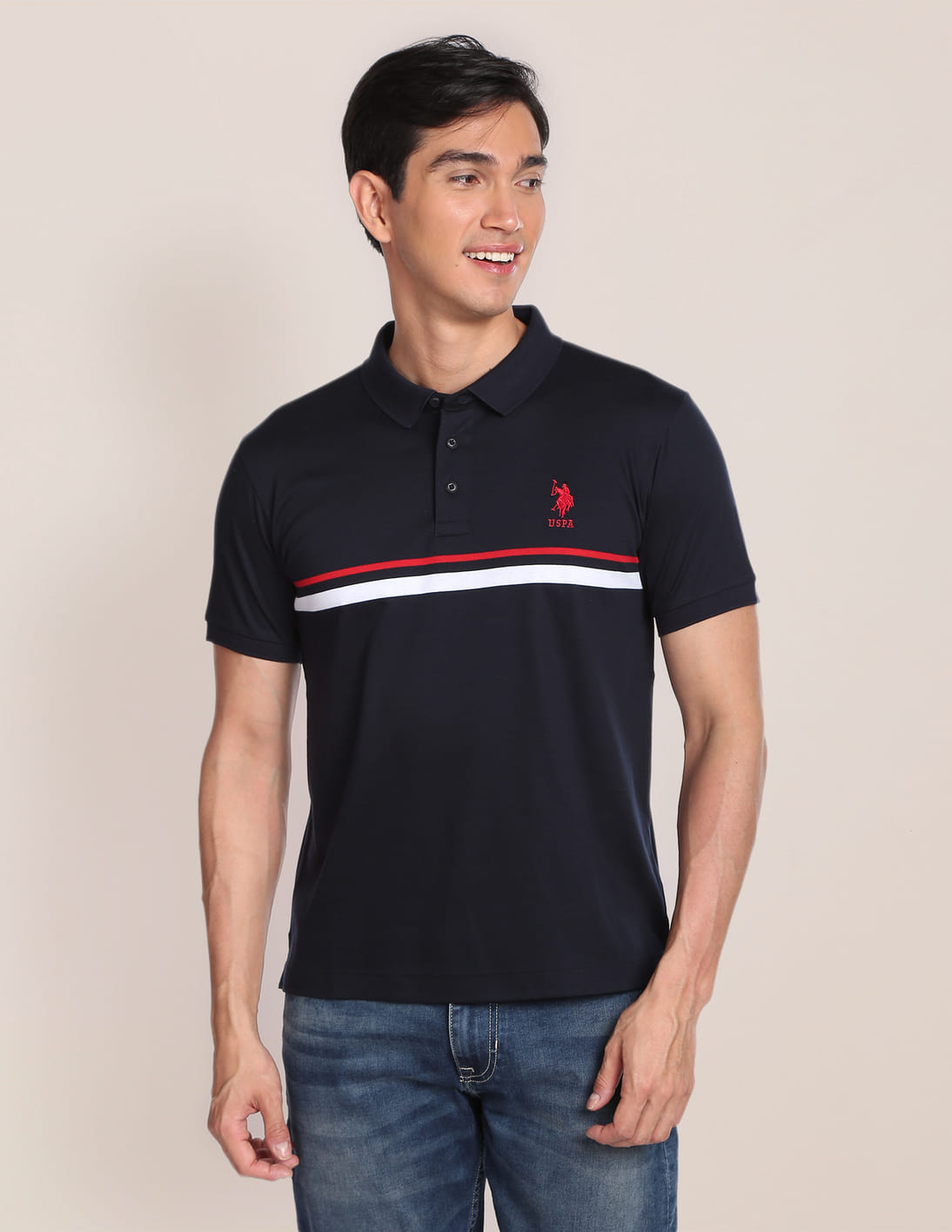 Buy U.S. Polo Assn. Signature Stripe Cotton Polo Shirt - NNNOW.com