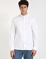 Tommy Hilfiger Solid Regular-Fit Cotton Shirt
