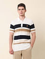 U.S. Polo Assn. Horizontal Striped Gold Cup Polo Shirt