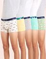 USPA Innerwear Boys Mid Rise Cotton Spandex Trunks - Pack Of 5