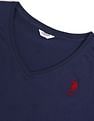 U.S. Polo Assn. Women V-Neck Long Sleeve Solid Top
