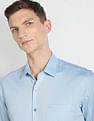 Arrow Patterned Dobby Slim Formal Shirt