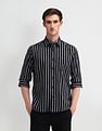 Arrow Sport Vertical Striped Twill Shirt