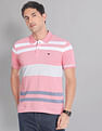 AD by Arvind Horizontal Stripe COOL-IT Real Deal Polo Shirt