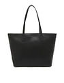 Tommy Hilfiger Printed Black PU Totes